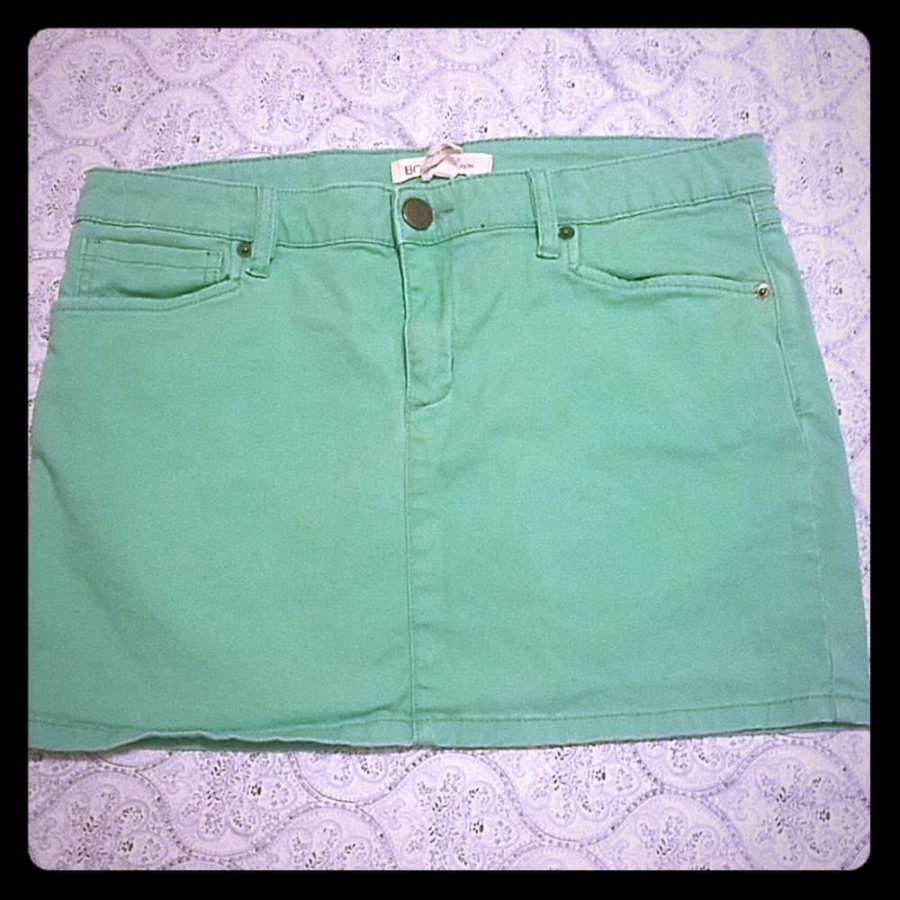 BCBG Jean Skirt